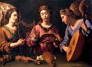 GRAMATICA, Antiveduto St Cecilia with Two Angels Sweden oil painting reproduction